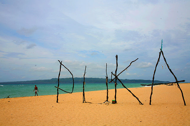 Puka Beach on Boracay Island, Philippines